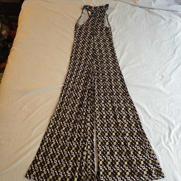 Free People Shayna Halter Wide Leg Black and White Floral Jumpsuit - Picture 12 of 15